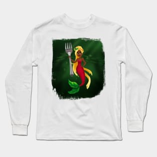 Spaghetti Mermaid Long Sleeve T-Shirt